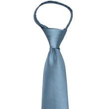 Load image into Gallery viewer, The knot and collar on a serene zipper tie