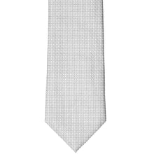 Load image into Gallery viewer, Light gray circle pattern extra long necktie, flat front view