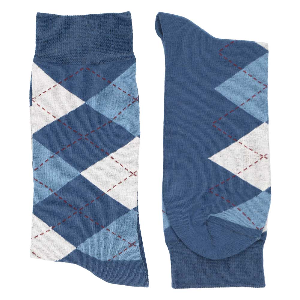 dusty blue mens dress socks Black Label Men's Dress Socks in Dusty Blue Polka Dot