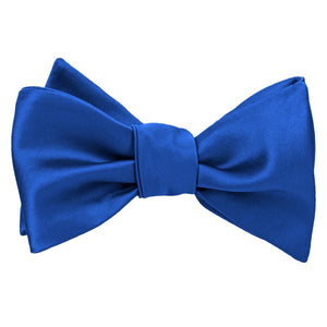 Tied horizon blue self-tie bow tie