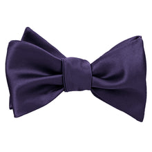 Load image into Gallery viewer, Tied lapis purple self-tie bow tie
