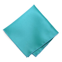 Load image into Gallery viewer, Turquoise Solid Color Pocket Square
