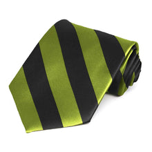 Load image into Gallery viewer, Wasabi and Black Striped Tie