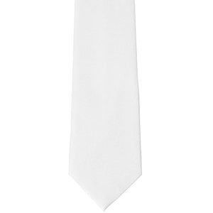 Front view white matte tie