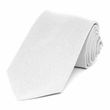 Load image into Gallery viewer, White Matte Finish Necktie, 3&quot; Width
