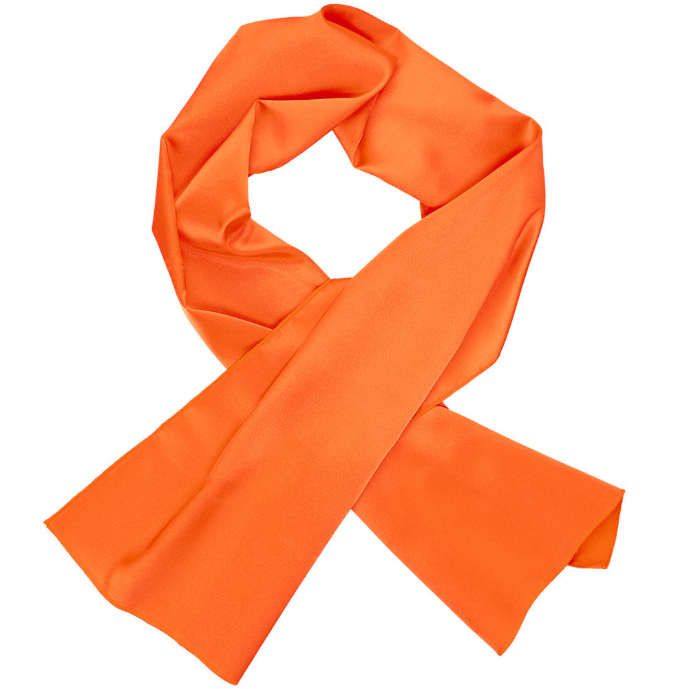 Neon Orange Solid Color Scarves | Shop at TieMart – TieMart,