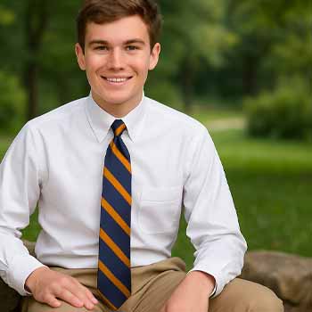 Tie Styling Tips for Senior Pictures and Yearbook Day