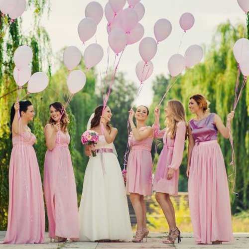bridesmaid dresses with matching ties Dusty Blue Chiffon Shoulder Tie Sweetheart Empire Bridesmaid Dress main image 1