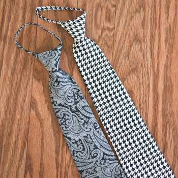 Black Clip on Tie for Men - Pre Tied Neckties for Men, Neck Tie for Men &  Women