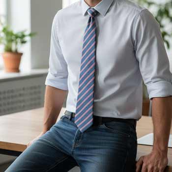 How to Wear a Tie with Business Casual (Without Overdressing) – TieMart ...