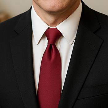 What Color Ties Go With a Black Suit