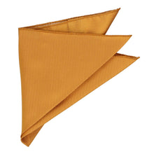 Load image into Gallery viewer, Antique gold herringbone pocket square folded into a triangle
