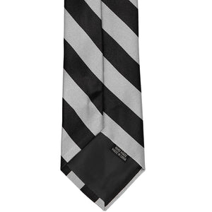 Black and Silver Striped Zipper Tie