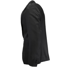 Load image into Gallery viewer, The side of an all-black formal dinner jacket