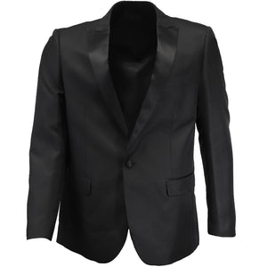 Black Peak Lapel Dinner Jacket TieMart Black Peak Lapel Dinner Jacket TieMart