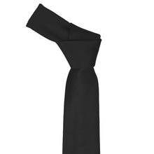 Load image into Gallery viewer, Black Slim Solid Color Necktie, 2.5" Width
