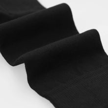 Load image into Gallery viewer, Close up of the fabric on a men's black sock