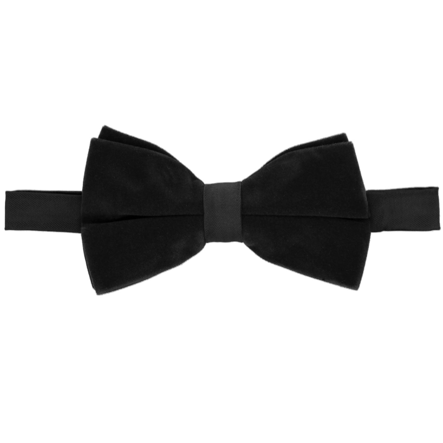 Tiemart Papillon Uomo A Righe, Pretied, Colletto A Fascia Regolabile Fino A 48 Cm, Microfibra, Nero