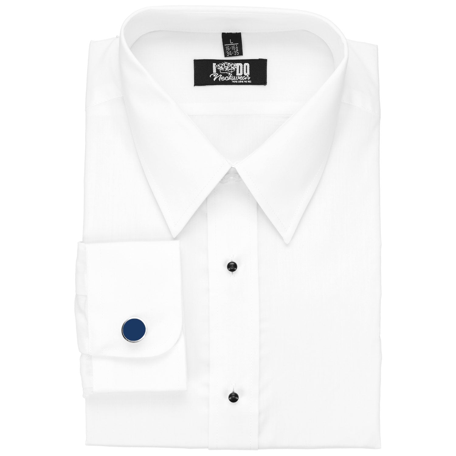 Blue Round Cufflinks TieMart