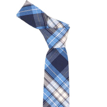 Load image into Gallery viewer, Blue plaid tie knot