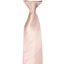 Load image into Gallery viewer, The knot on a blush pink clip-on tie