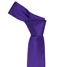 Load image into Gallery viewer, Boys' Amethyst Purple Solid Color Necktie