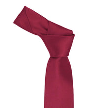Load image into Gallery viewer, Boys' Claret Solid Color Necktie