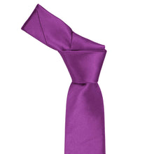 Load image into Gallery viewer, Boys' Dark Orchid Solid Color Necktie