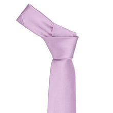 Load image into Gallery viewer, Boys' English Lavender Solid Color Necktie