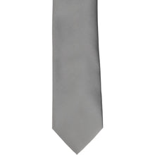 Load image into Gallery viewer, The front of a gray boys&#39; tie