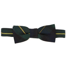 Load image into Gallery viewer, Boys' hunter green and navy plaid uniform bow tie