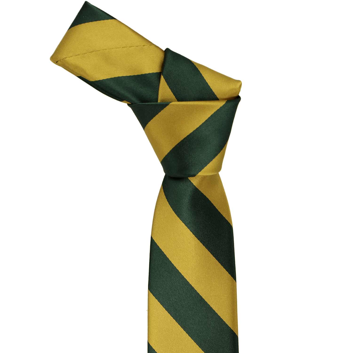 Boys Hunter Green And Gold Striped Tie Shop At TieMart TieMart Inc boys-hunter-green-and-gold-striped-tie-shop-at-tiemart-tiemart-inc