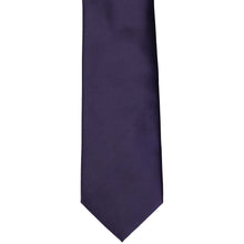 Load image into Gallery viewer, A boys&#39; lapis purple tie laid flat