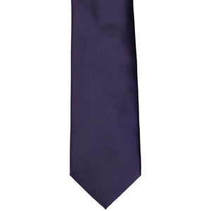 A boys' lapis purple tie laid flat