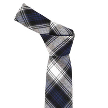 Load image into Gallery viewer, Boys' navy blue plaid tie knot