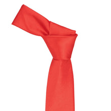 Load image into Gallery viewer, Boys' Poppy Red Solid Color Necktie