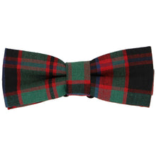 Load image into Gallery viewer, Boys' red and green Christmas plaid bow tie