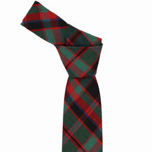 Load image into Gallery viewer, Boys' Christmas plaid tie with festive red and green pattern on a white background