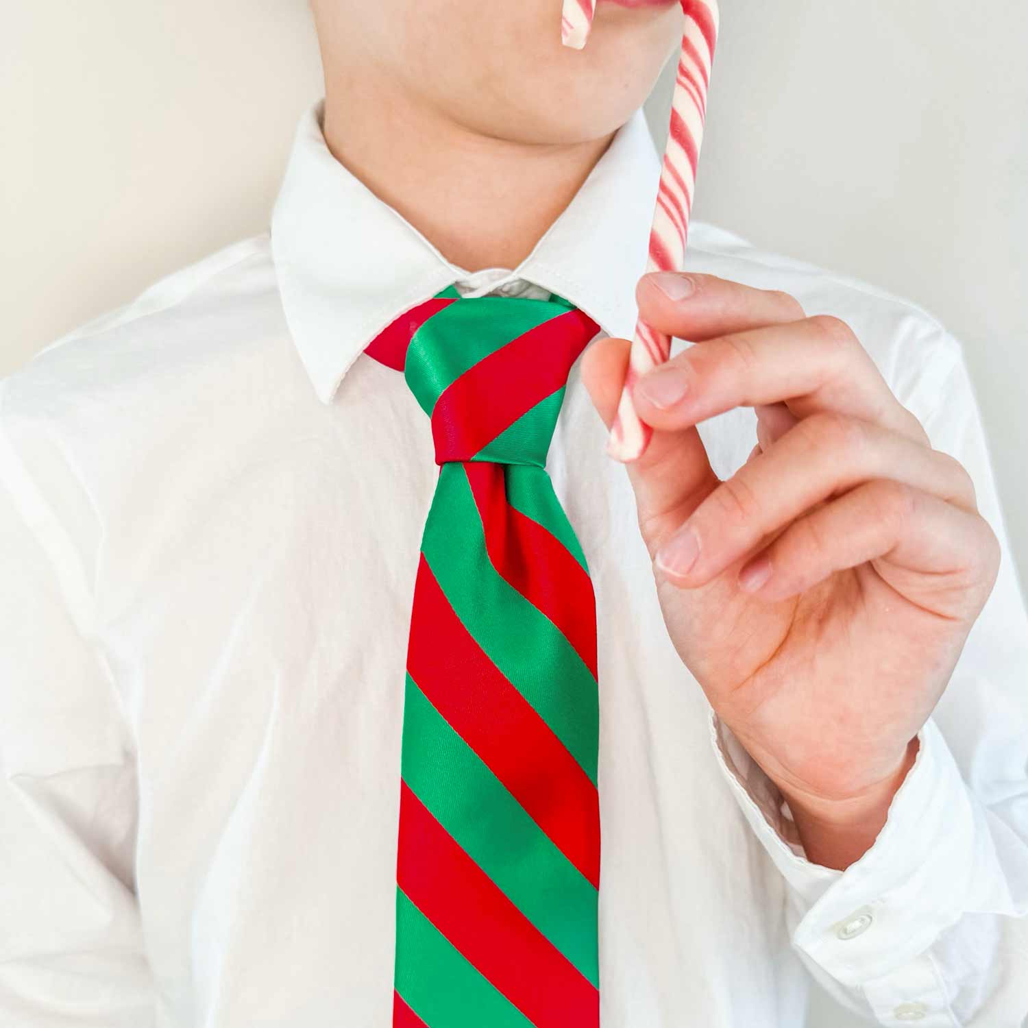 Boys' Red and Green Striped Tie | Shop at TieMart TieMart, Inc. Boys' Red and Green Striped Tie | Shop at TieMart TieMart, Inc.