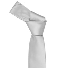 Load image into Gallery viewer, Boys' Silver Solid Color Necktie