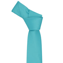 Load image into Gallery viewer, Boys' Turquoise Solid Color Necktie