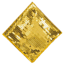 Load image into Gallery viewer, Gold sequin fabric pocket square