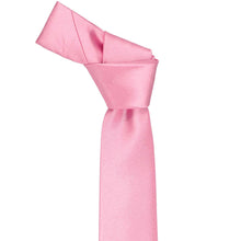 Load image into Gallery viewer, Bright Pink Slim Solid Color Necktie, 2.5" Width