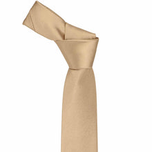 Load image into Gallery viewer, Bronze Slim Solid Color Necktie, 2.5" Width