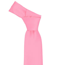 Load image into Gallery viewer, Knotted pink necktie on a white background
