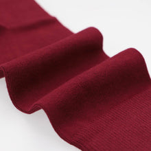 Load image into Gallery viewer, Close up of the fabric on a men's burgundy sock