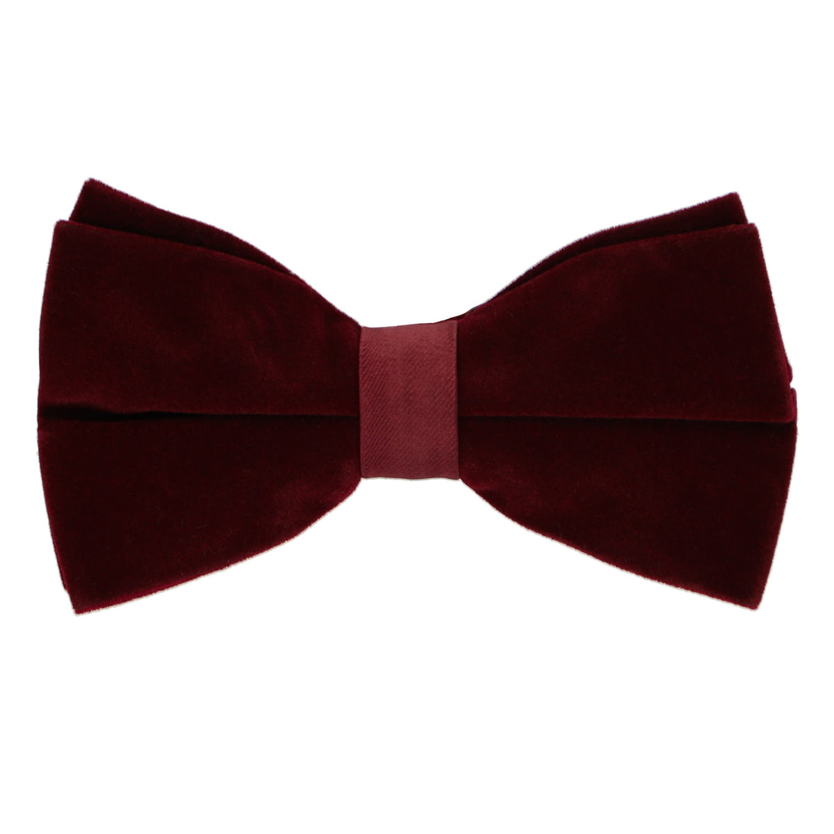 Burgundy Velvet Bow Tie main image 1