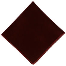 Load image into Gallery viewer, A burgundy velvet pocket square