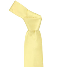 Load image into Gallery viewer, Knot on a butter yellow staff tie