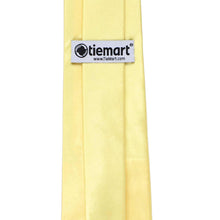 Load image into Gallery viewer, Butter yellow tie with a Tiemart label on a white background